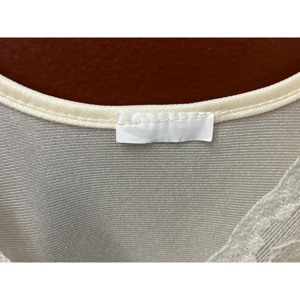 Vintage Romantic Lingerie Victorian Lace Full Slip Coquette Regencycore Ethereal - Picture 4 of 6